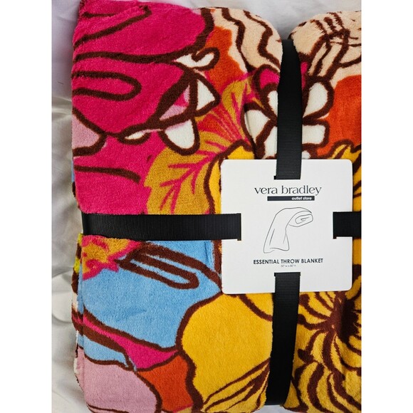 NWT Vera Bradley Essential Throw Blanket Midday Garden NEW - Picture 5 of 6